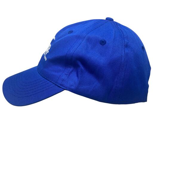 Bud Light Baseball Hat Mens One Size Blue White Spell Out Adjustable New - Picture 9 of 12